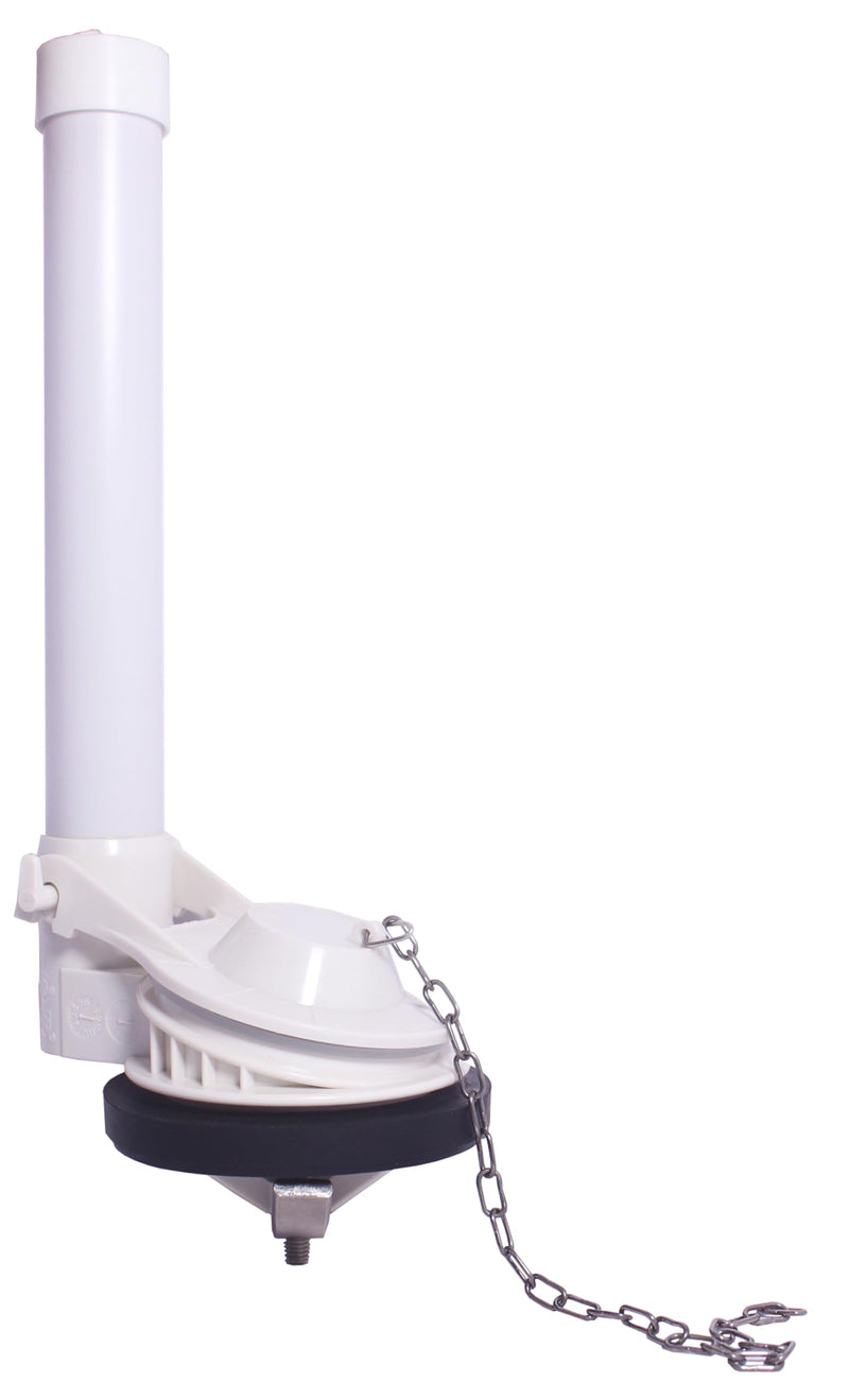 Toilet Flush Valve for One Piece Toilets with Flapper and Chain Toilet Flapper Valves Replacement Compatible with Glacier Bay, Duravit, 2-Inch
