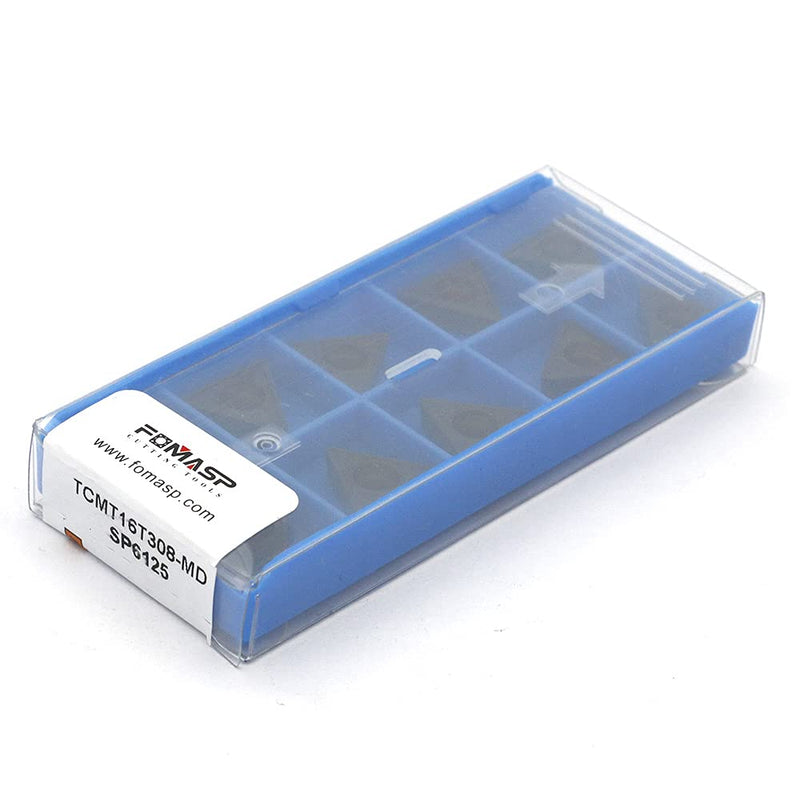 TCMT32.52 / TCMT16T308-PM of CNC Carbide Inserts for Steel Turning Cutting Tools, The Chip Breaker"PM" fit for Semi-Finishing Metal Cutting, 10 PCS.