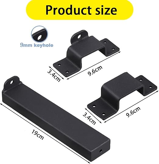 7.5" Heavy Duty Security Slide Latch Lock,with Padlock Hole Adjustable Gate Latch for Wooden Fences Barn Doors, Interior and Outdoor Door Latch,etc.