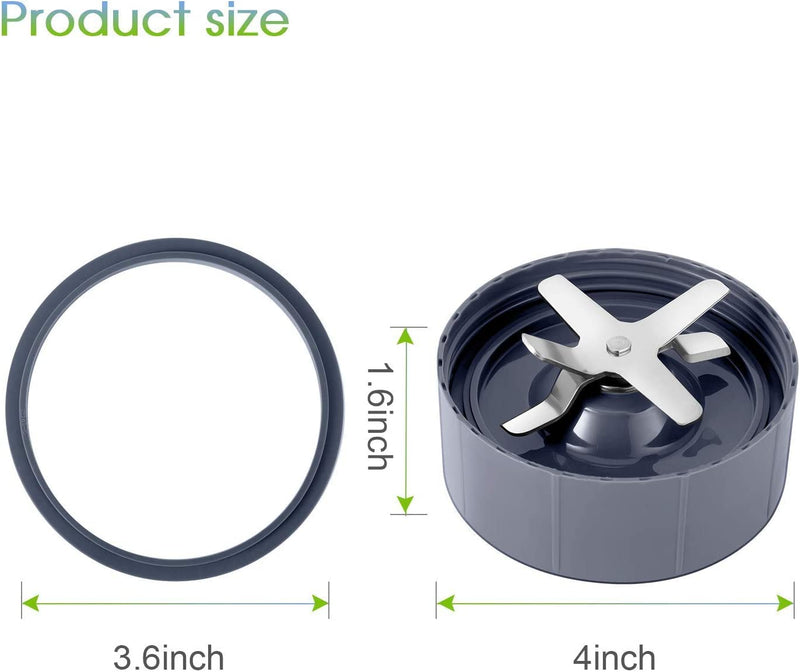 2-pack NutriBullet Replacement Parts Extractor Blade Fits NutriBullet 600w Pro 900w Blender 4inch - 2 pack