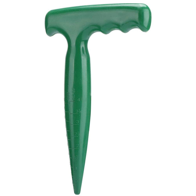 Oumefar 5Pcs Handheld Plastic Transplanting Widger Planting Tools Dibber Soil Digger Hole Punch Sowing Seeds Dispenser Garden Supplies Grip Seedling Puncher