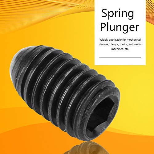 10pcs M8 Carbon Steel Ball Screws, Spring Plunger Set, Hexagonal Socket Ball Plunger M8 * 12 (M812) Screws Fastening Parts Screw Multiple Spring Balls Plunger Flanged Ball Spring ball nut screw （M812）
