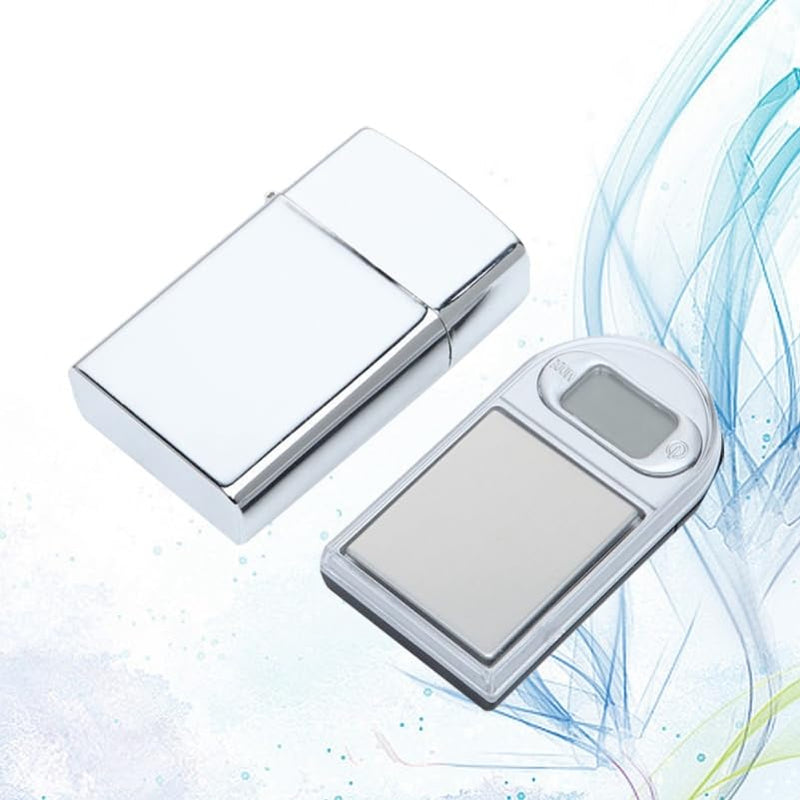 IMIKEYA Mini Digital Jewelry Scale 100G 0.01G Precision Portable Pocket Electronic Scale Lighter Shape Compact for Jewelry Medicine Coins As Shown Size 2