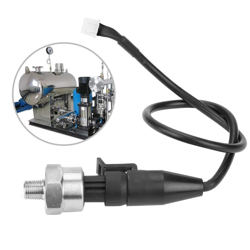 1/8 NPT Stainless Steel Pressure Transducer Sensor for Oil Fuel Air Water Measurement with Ceramic Chip