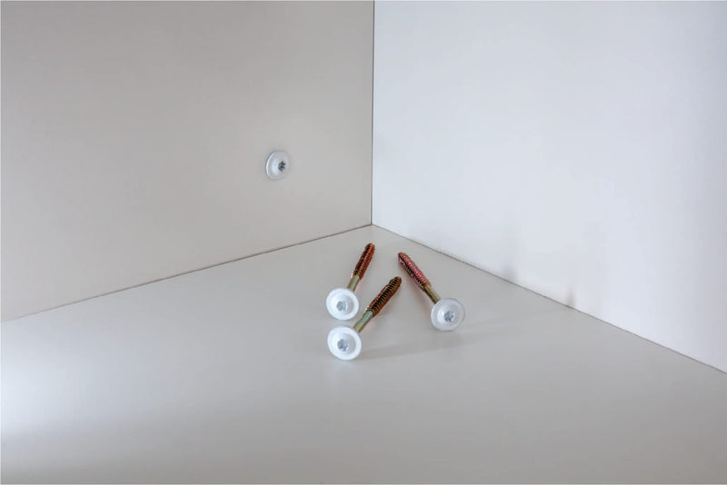 GRK Fasteners 120660 White Cabinet #8 x 2-1/2" Screws 80CT