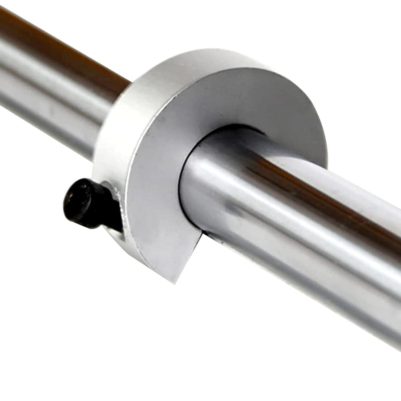 SBR20 Shaft Collar Bore 20mm OD 40mm Thickness 12mm Clamp on Stop Collar with M5 Set Screw Aluminum Alloy for Linear Rail and Motion Guide Shaft (4 Pack) 20mm Bore Size 4