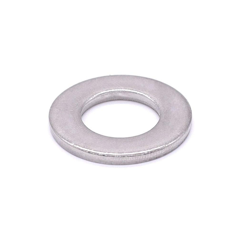 #6 Stainless Steel Flat Washer (0.16" ID, 0.39" OD), 304 Stainless Steel 18-8, Bright Finish, Pack of 100 6#