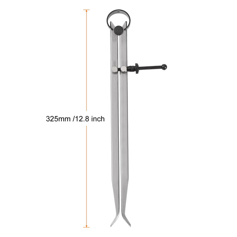 HARFINGTON Spring Joint Caliper 12 inch / 300mm Adjustable Spring Inside Caliper with Solid Nut for Wood Turning Lathe Work