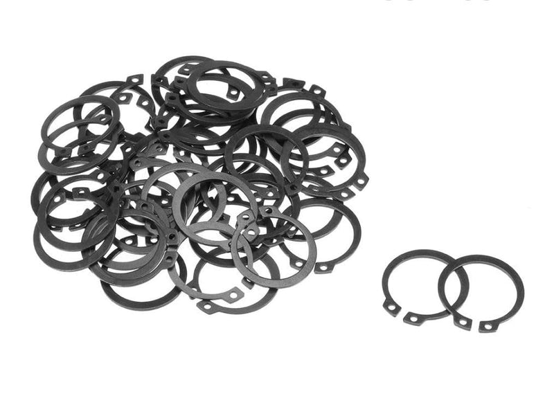 Durable Spring Steel External snap retaining Rings with Black Oxide Finish (3/8", 5) 3/8"