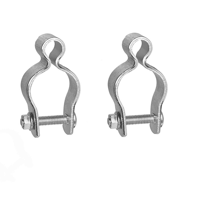 2 Pack 1-5/8inch Chain Link Fence Frame Gate Post Hinge/Galvanized Steel Zinc Plated Pipe Gate Hinge for 1-5/8 Outside Diameter Post/Pipe, Nut/Bolt Included for Hinge 1-5/8 Inch
