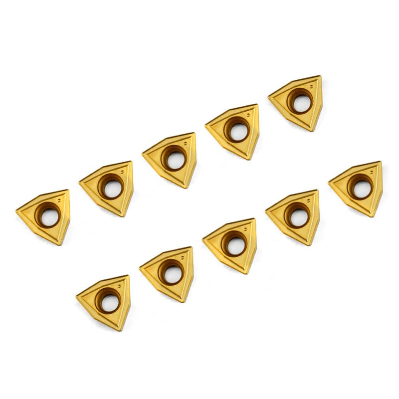 OSCARBIDE WCMT050304(WCMT2.52) Carbide Turning Inserts,WCMT Inserts CNC Lathe Insert for Indexable Lathe Turning Tool Holder Insert Replacement,10 pcs/Pack
