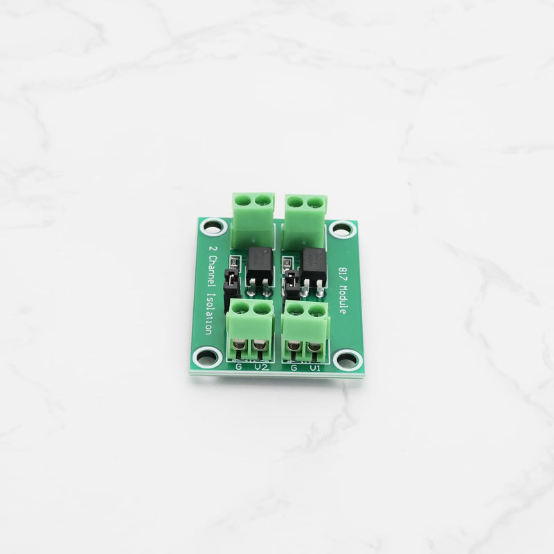 Create idea 5pcs 817 2-Channel Optocoupler Isolation Voltage Control Switching Module 3.6-24V Driver Photoelectric Isolated Module 38x29mm