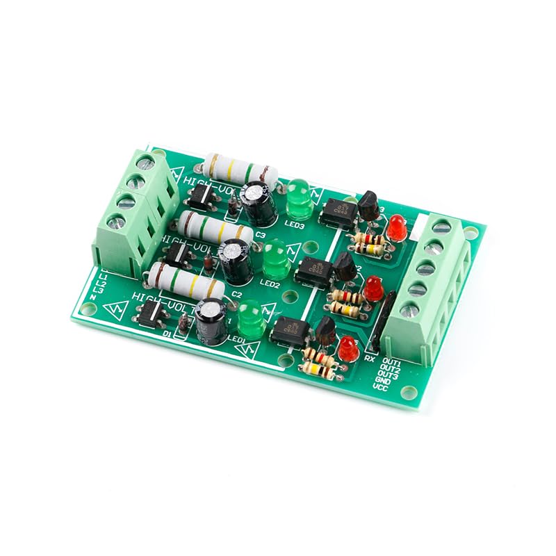 3 Channel AC 220V Optocoupler Isolation Module AC Detection Module 220 ...
