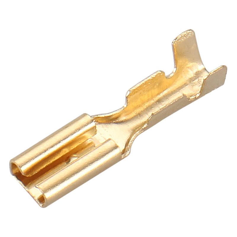 Baomain Female Spade Quick Splice Crimp Terminals 2.8mm Crimp Connector Non Insulated Pack of 100