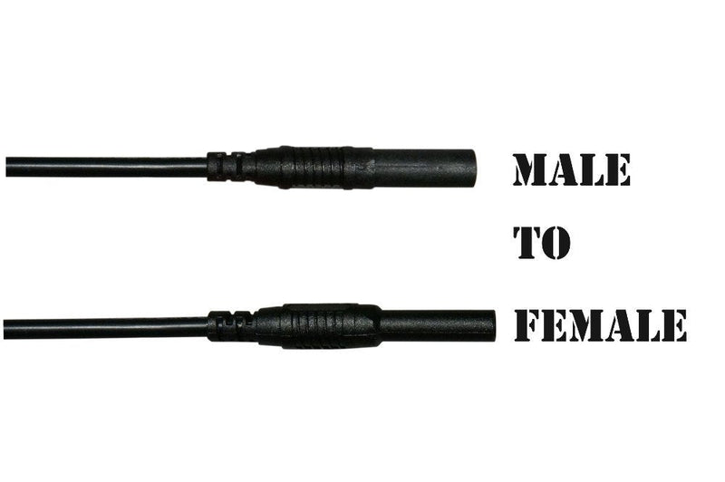 Test Lead Extension SILICONE Male-to-Female Banana Plug (1 pair) (3 meter) 3 meter