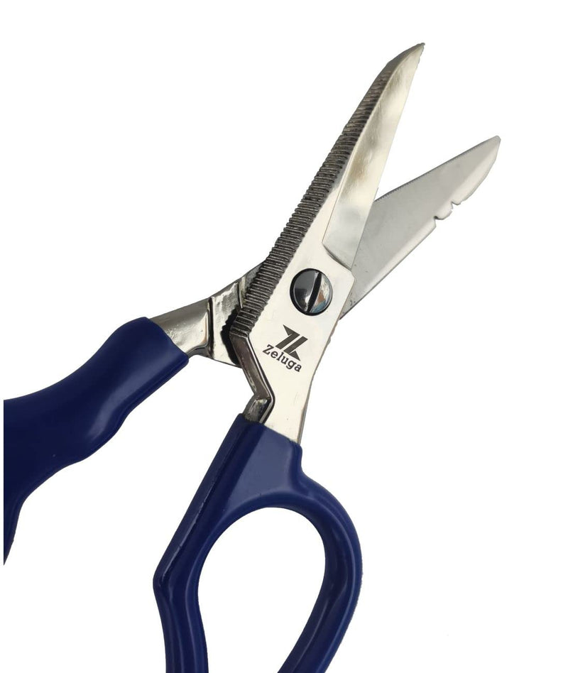 12-229 5in. Heavy Duty Stainless Steel Electrician's Scissor with Ergonomic Handle Classic with Ergonomic Handle