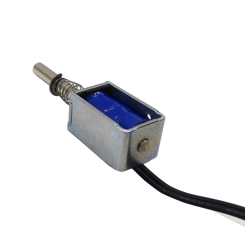 2PCS Mini Push Pull Linear Solenoid Electromagnet 5mm Stroke DC 5V~12V 25Ω Open Frame Mini Frames Actuator Electric DC Magnet Solenoid DS-0420S