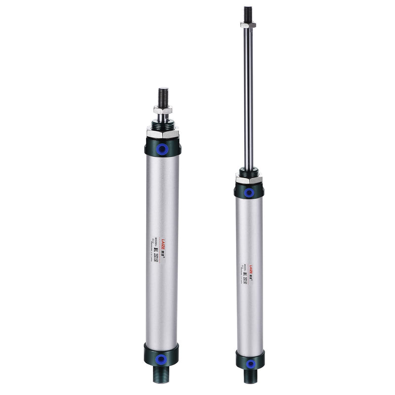 MECCANIXITY Pneumatic Air Cylinder Double Action MAL25X150 25mm Bore 150mm Stroke with Y Connector and 4Pcs Quick Fitting Set 25X150 mm