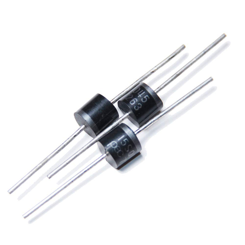 (25pcs) 15SQ045 Schottky Diodes 15A 45V, Diode Axial Schottky Blocking Diodes for Solar Cells Panel