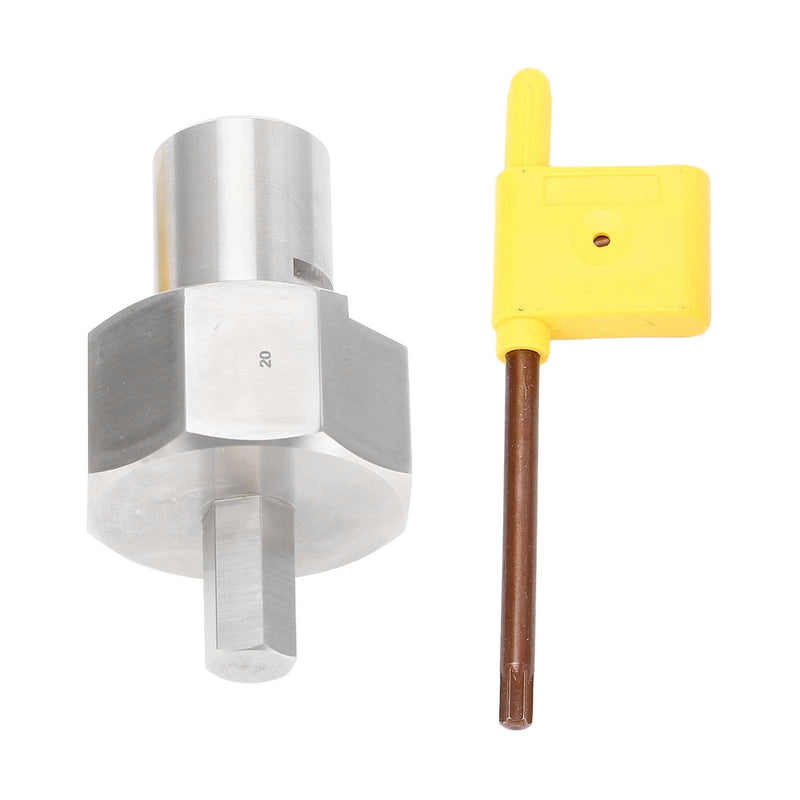 Bench Dog Hole Chamfer Reamer Tool Stainless Steel T10 Alloy Blade 20mm Holes 9mm Hex Shank Woodworking - NewNest Australia