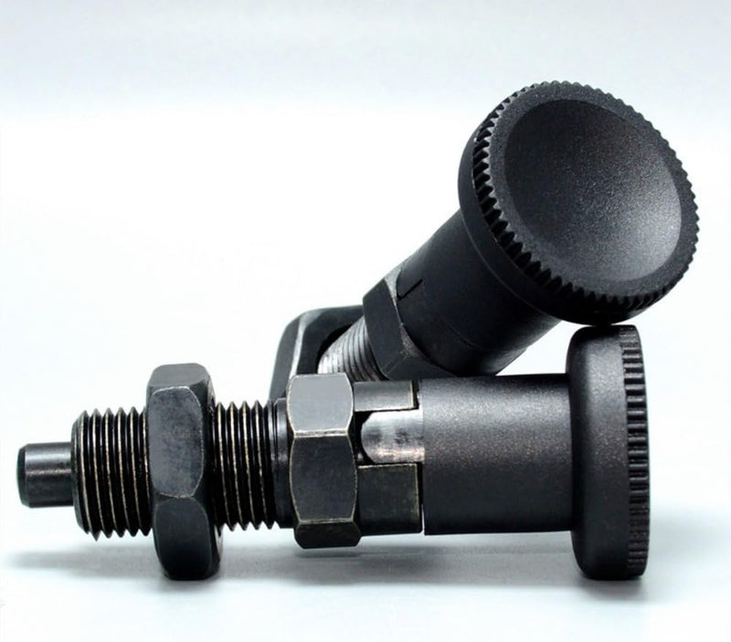 Push Fit Ball Nose Spring Plunger, Carbon Steel Self Locking Indexing Plunger Spring Knob Plunger Positioning Pins Lock Pin Bolt Self Locking Indexing Pin with Lock Nut (M10) M10 - NewNest Australia