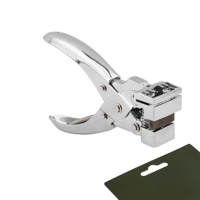 T-Slot Hole Punch Heavy Duty - Steel Handheld Hanger Hole Punch Tag Punches Airplane Hole Punches for Paper Crafts, Badge & ID Card, PVC Cardboard
