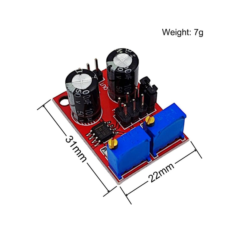 DC5-15V NE555 Pulse Frequency Duty Cycle Adjustable Module Square Wave Rectangular Wave Signal Generator Compatible for Arduino (9 Pack)