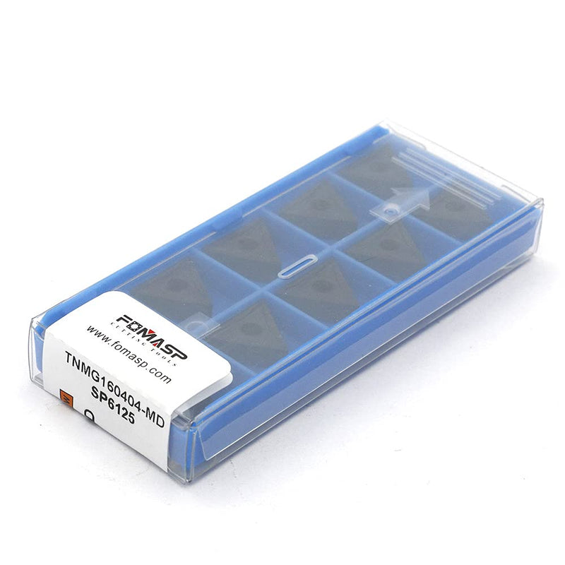 TNMG331 / TNMG160404-PM of CNC Carbide Inserts for Steel Turning Cutting Tools, The Chip Breaker PM fit for Semi-Finishing Metal Cutting, 10 PCS.