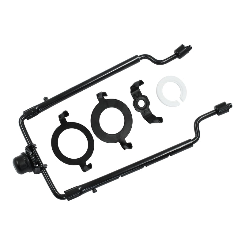 7 8 9 10 Inch Adjustable Lamp Shade Holder Bracket, Metal Lamp Accessories Kit Included E14 E26 E27 Light Base UNO Fitter Adapter, 3/8 Inch Standard Saddle and Finial Top (Black) 1 Black