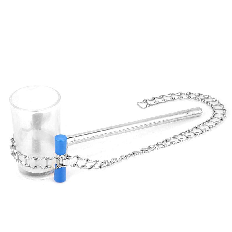 Lab Chain Clamp, Akozon Stainless Steel Laboratory Beaker Chain Clamp Clip for 80-150mm Dia Beaker Container or Flask Chemical Equipment