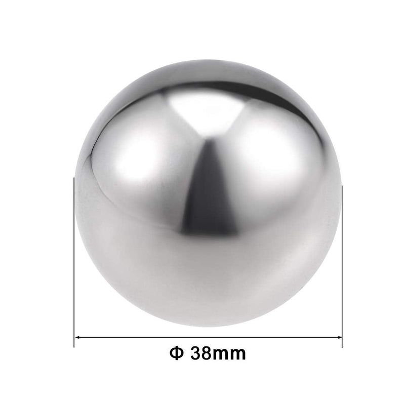 uxcell 38mm(1.5") Dia 304 Stainless Steel Hollow Ball for Home Garden Decoration 8pcs