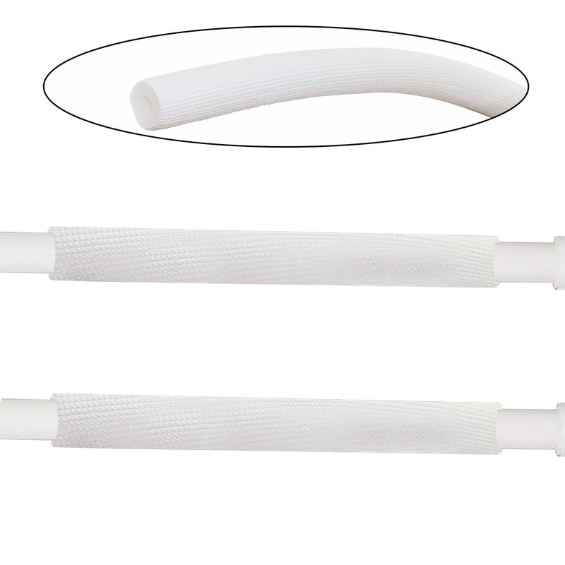 Pipe Insulation Tubing, BESUNTEK 6ft Heat Preservation Insulated Foam Tubing Handle Grip Support, for Water Pipes, air Conditioning Pipes (0.98" × 0.39", White) 0.98" × 0.39" BESUNTEK-121