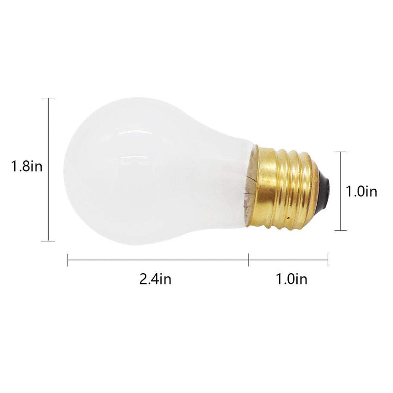 AMI PARTS Oven Light Bulbs 40W 130V- 8009 Refrigerator Light Bulb - E26 Appliance Light Bulb - Fit for Whirlpool GE Kenmore Frigidaire Refrigerator Light Bulb 1PACK