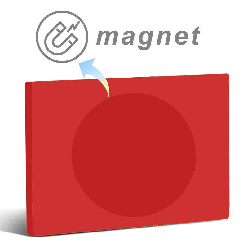 YeeBeny Mailbox Flag for Outgoing Mail Post Flag with Bright Red Background Please Pick Up Mail Mailbox Sign Alert Magnet, 1.57x2.36 Inch Mailbox Notification Magnets Rectangle