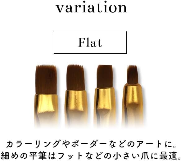iro gel Nail Tool NAILTOWN Gel Brush with Cap Gel Brush Oval Flat Resin Manicure Self Nail Gel Brush Nylon Nail Brush [Oval No.2] - NewNest Australia