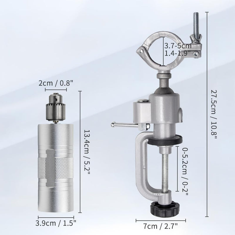 BAUSATZ Leather Polishing Machine, Leather Edge Burnishing Machine, Electric Leather Edge Burnisher Polisher Tool 10pcs Leather Burnisher Bits, Adjustable Speed (0-24000RPM) Polishing Grinding Machine