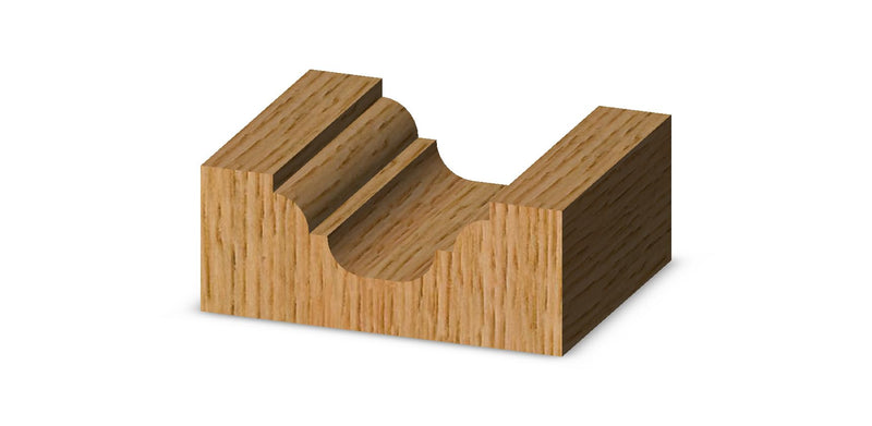 Whiteside 3725 Classical Round Bottom Router Bit: 1/8 Inch Radius, 3/4 Inch Large Diameter, 1/2 Inch Cutting Length, 1/4 Inch Shank, 2 Inch Overall Length