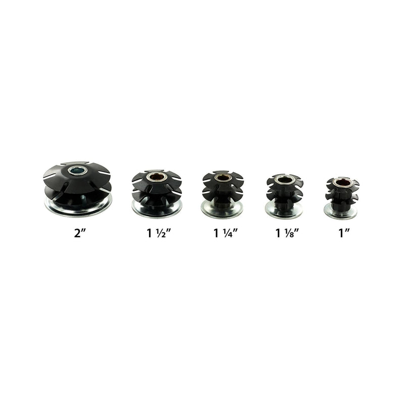 Outwater 1-1/8" Round Tube Caster Insert, 3/8-16 Thread, 20-Pack 20 Pack