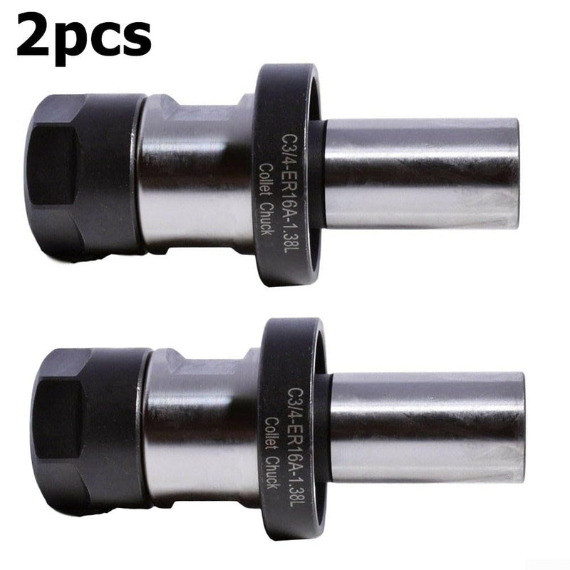 TTS 34 ER16 Collet Chuck Tool Holder With Groove, Extension Straight Shank Tool Holder Collet Chuck For 3/16 1/2 Clamping Range