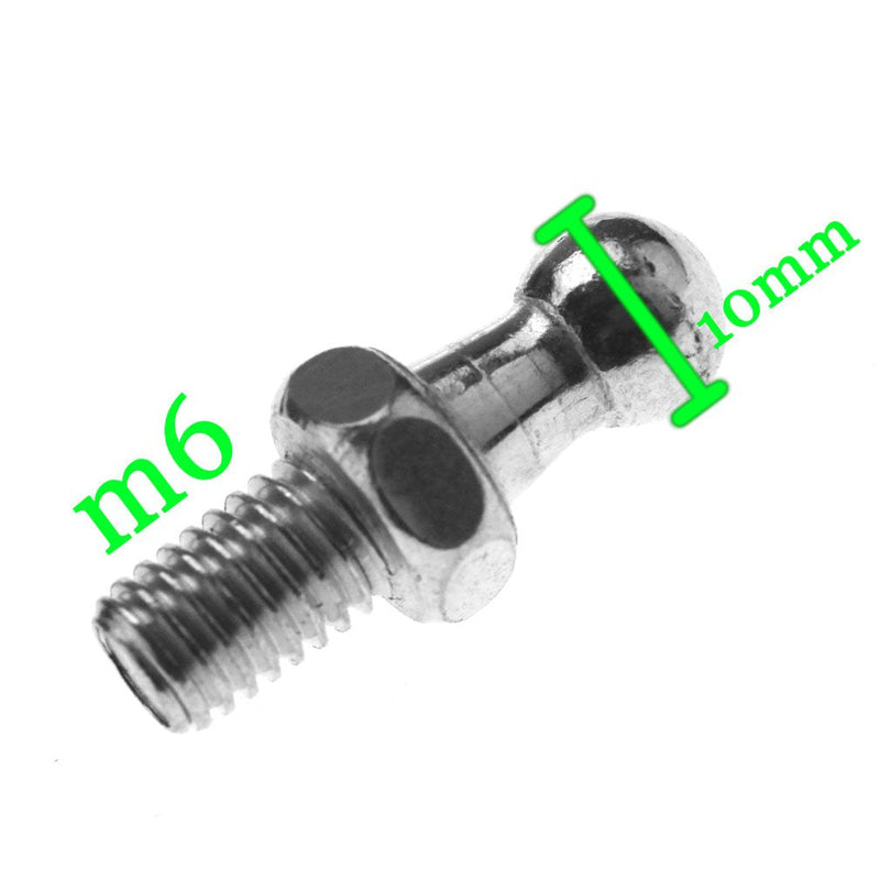SING F LTD 2Pcs M6 Gas Strut Ball Stud Bolts 10mm Threads for 6/15 Struts Fastener