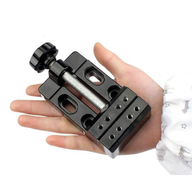 Mini Bench Vice Clamp Mini Flat Clamp Opening Parallel Table Vise for Watch Repairing Sculpture Craft Jewelry DIY Carving Tool