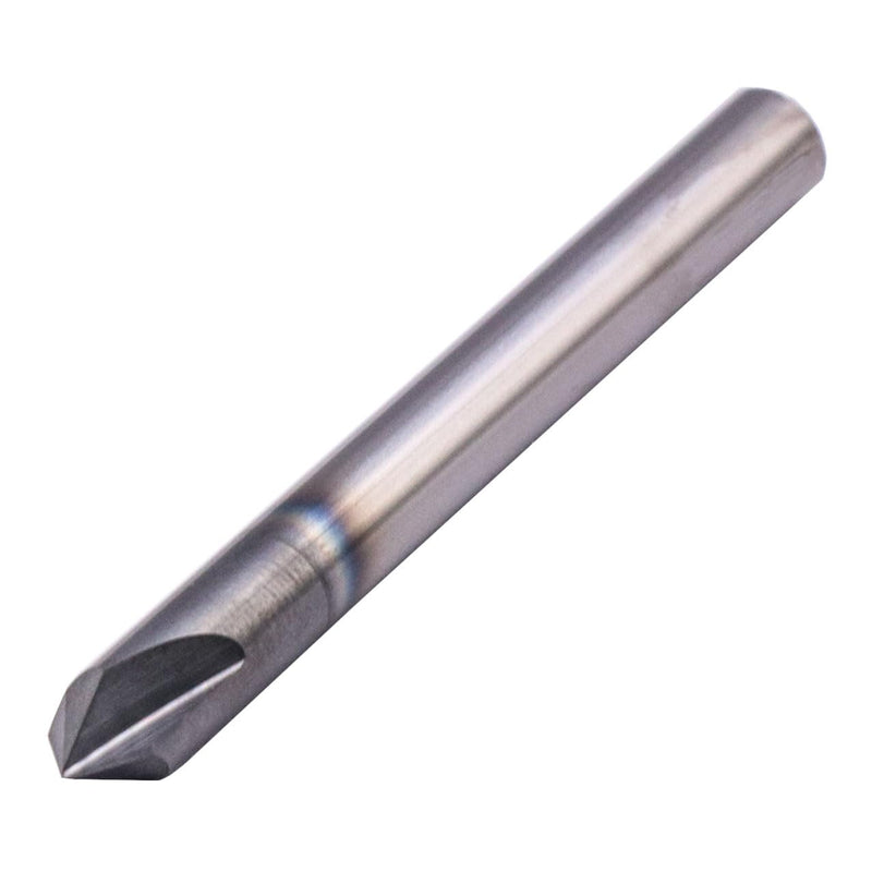 2 Flute 90° Solid Carbide Chamfer End Mill Set(5Pcs, 1/4"), AlTiN Coated | 90° Chamfer Angle, 1/4" Shank 2-1/2" OAL, Single End, V Groove Router Bit, for Milling Alloy Steel, Carbon Steel, Cast Iron 1/4 in 5