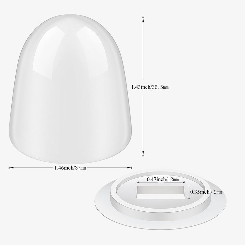 Toilet Bolt Caps Universal Toilet Seat Floor Bolts Caps Floor Bolts Snap On Caps with Washers for Easy Installation, 1.44 Inch Height