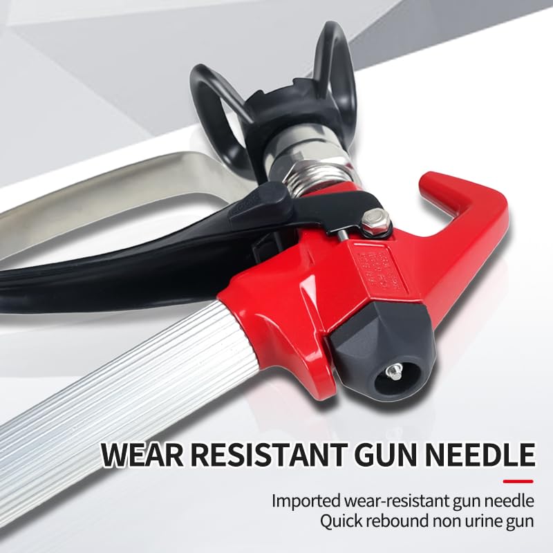Airless Paint Spray Gun High Pressure 3600 PSI with Reversible 517 Nozzle Tip Guard Swivel Joint for Airless Paint Sprayers ZT-G31