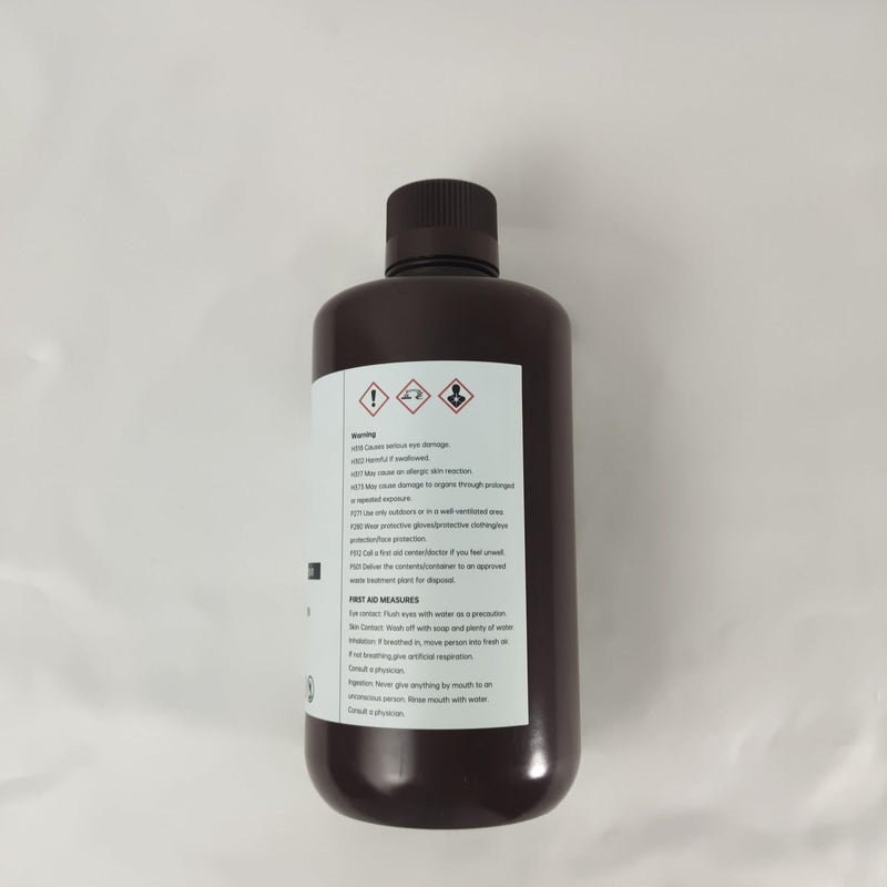RESIONE 3D Printer Resin, G217 Clear ABS-Like Resin Non-Yellowing Tough Rigid Resin for DLP MSLA LCD 3D Printing (500g) 500g