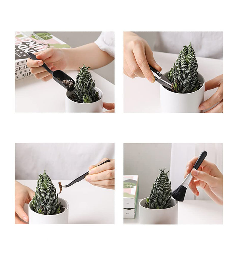 Alnicov 14 Pcs Succulent Plants Tools,Succulent Transplanting Tools Kit Mini Garden Hand Transplanting Tools Set with Storage Bag for Indoor Outdoor Miniature Fairy Garden Plant Care