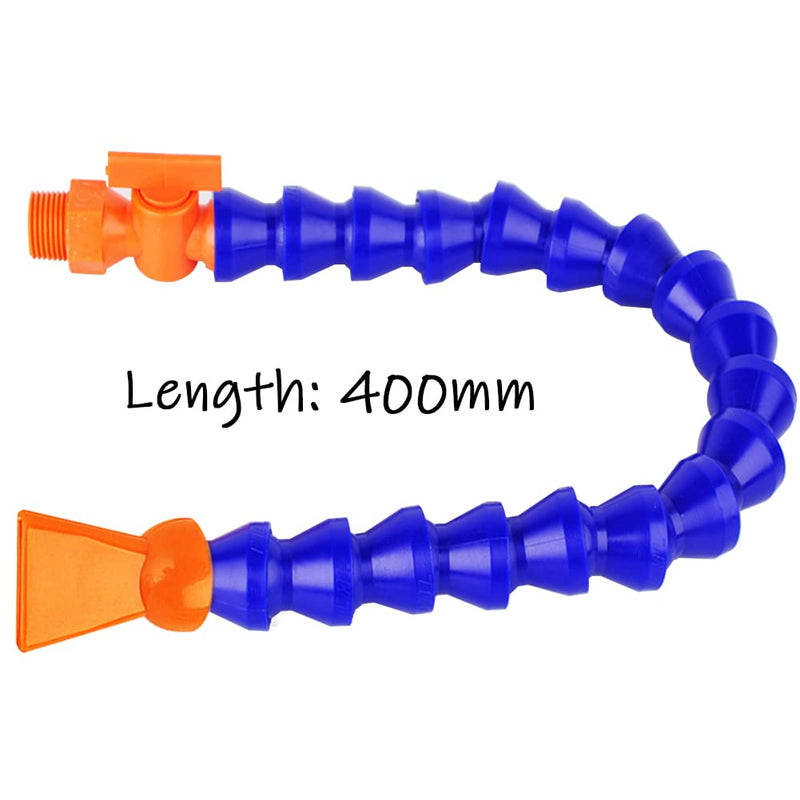 Magnetic Base with Barb Connector + 1/4"PT Flat Nozzle Plastic Coolant Pipe with Switch Adjustable Flexible Water Oil Cooling Hose Flat Mouth
