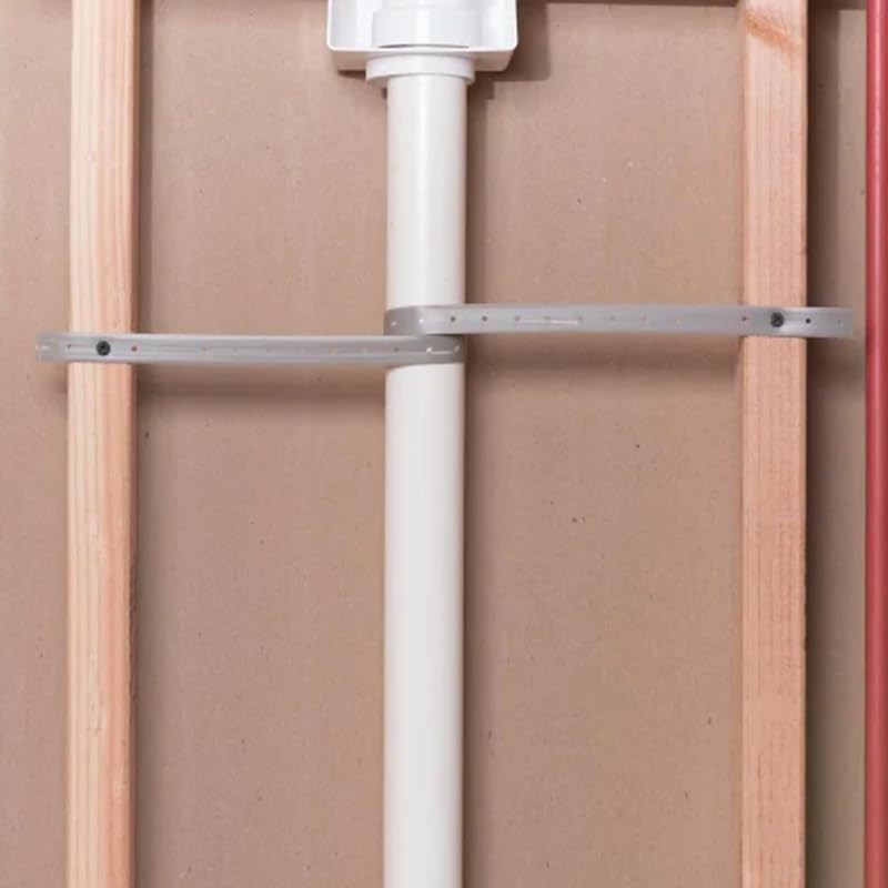 Heavy-Duty Plastic Hanger Strap for Pipes & Ducts - 3/4 Inch x 50ft Roll - Versatile, Strong Support Strap for HVAC & Plumbing Needs. (Grey) Gray