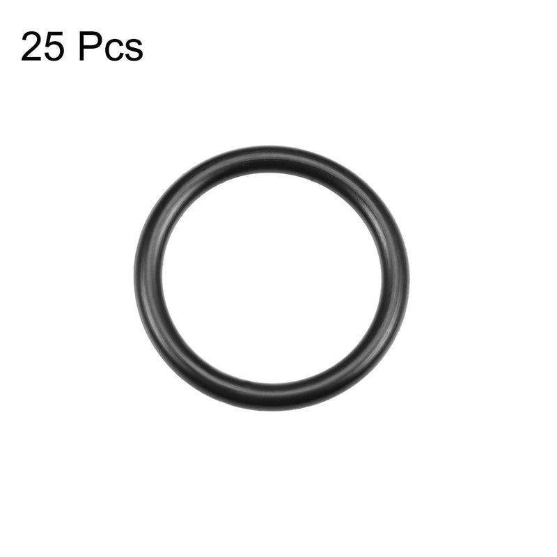 uxcell Nitrile Rubber O-Rings 24mm OD 19mm ID 2.5mm Width, Metric Nitrile Rubber Sealing Gasket for Automotive Machine Plumbing, Pack of 25 19mmx24mmx2.5mm