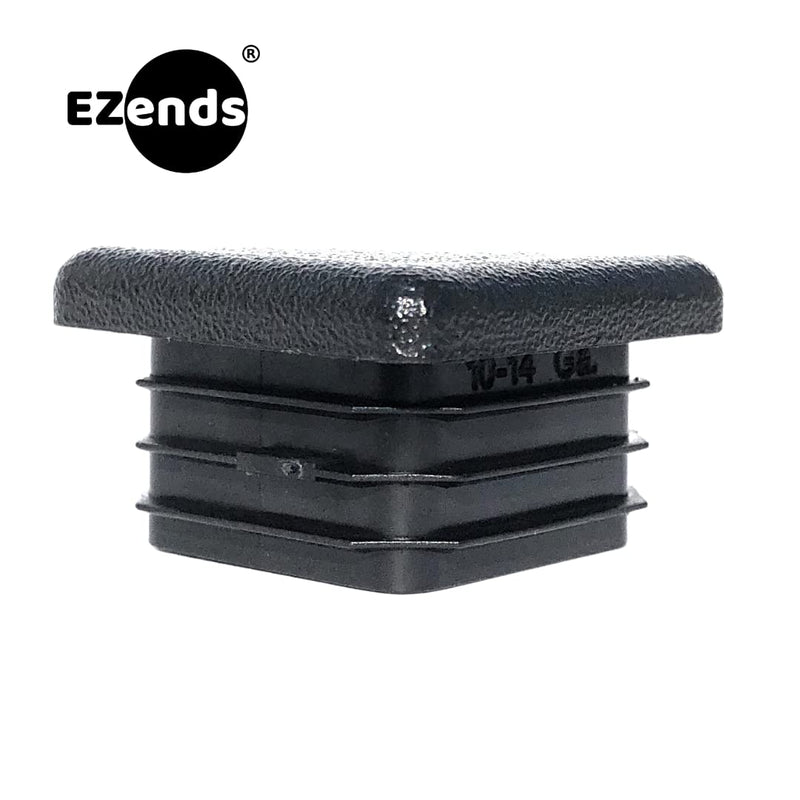Premium Grade 1 Inch (10-14 Gauge) Extra Durable Polyethylene Square Tubing End Caps (50 PK) Plastic Plugs/End Caps/Plastic Plugs for Square Tubing/Black Plastic Square Plugs/Cap Plug 50 10/14 USA